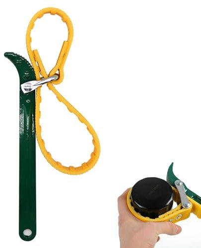 Chiave a Nastro per Filtro Olio, Chiave a Cinghia in Gomma, Chiave Filtro Acqua, Chiave Filtro Olio Auto, per Filtri Olio, Soffioni Doccia, Filtri Carburante, Apriscatole, Filtri Acqua, 12 Pollici