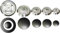 Nardi - Kit 5 bruciatori Originali Sabaf completi di piattelli spartifiamma Opachi 4 fuochi + tripla corona per cucina piano cottura 5 fuochi - Made in Italy - NA08/1