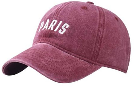 Spotlight Visier, Alphabet-Stickerei, einfarbig, Entenhut, trendig, Persönlichkeit, Outdoor-Druck, atmungsaktiv, Netzstoff, Tennis-Visier für Damen, rot, Einheitsgröße