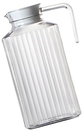 FytStycale Jarra de Agua de Cristal con Diseño Elegante, 2L