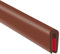 Rubber Edge Trim, Flexible Edge Trim for Sharp Edge, 1 mm(1/16) U Channel Edge Protector, Self Adhesive Edge Guards for Car Doors and Sheet Metal Parts, 6 m, Brown Color