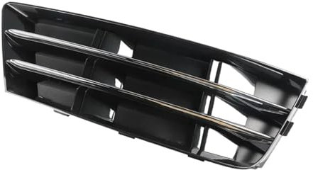 LUOWEINA Auto Front Nebel Licht Kühlergrill Abdeckung Fit for Audi A4 B9 2016 2017 2018 Links/Rechts 8W0807681R 8W0807682R Kühlergrill Nebelscheinwerfer-Kühlergrillabdeckung für die vor(Left Driver Si