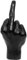 Wedhapy Mittelfinger Statue aus Kunstharz - Realistische und lustige Schreibtisch Accessoire - Schwarz - Sculptur