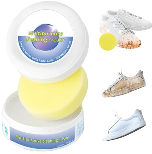 Creme für Die Reinigung Des Schuhs, Shoes Fleckenentferner Creme, Magic Shoes Fleckenentferner Creme, Schuh-Multifunktions-Reinigungscreme,White Shoe Cleaning Cream, Multifunctional White Shoe Cleaner