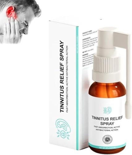Tinnitus Relief Spray, Tinnitus Relief Spray Natural Herbal, Ear Spray, Ear Spray for Tinnitus, Reduce Ear Noise Tinnitus Spray, Refreshing and Potentially Calming (1 Pcs)