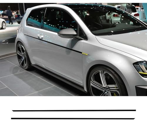 2 STÜCKE Auto Tür Seitenschweller Sport Aufkleber, für VW Golf 7 5 4 3 6 2 1 MK7 MK5 MK2 MK6 MK4 MK1 MK3 GTI Auto Zubehör