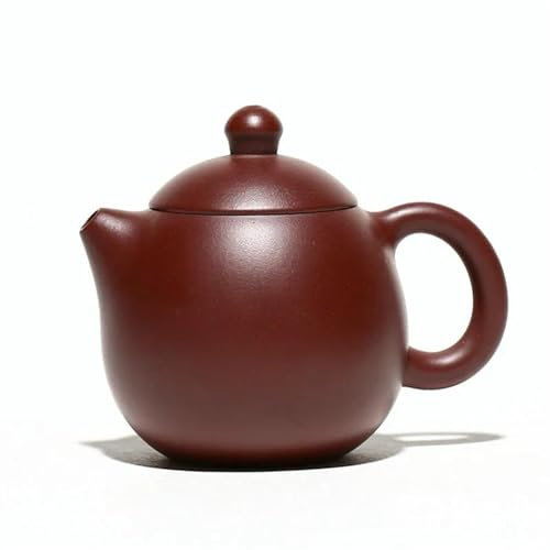Teekannen und Kaffeegeschirr Reise-Teeset Handgemachte Drachenei-Teekanne Aus Rohem Erz Lila Zhu-Schlammkessel Zisha-Teeset 100 Ml Chinesische Yixing-Teekannen Aus Berühmtem Lila Ton Teeservice