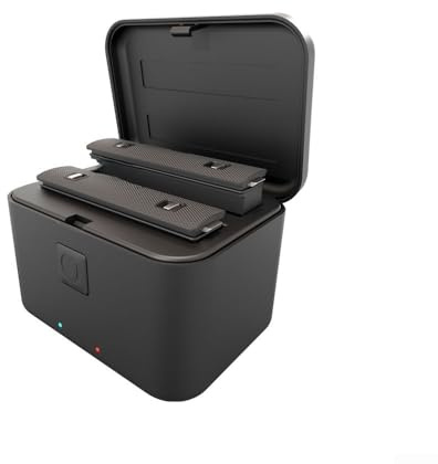 HpLive Schnellladenabe ，Doppelladegerät für Insta360 X5 Kompaktkamera-Zubehör, Zubehör Tragbare Akku-Ladebox für Dual Akkus，effizientes Laden