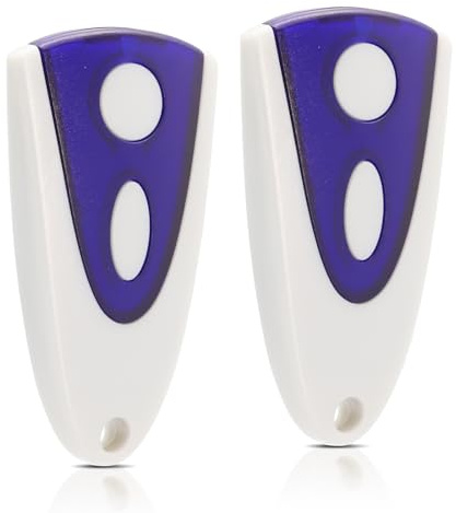 Novoferm Handsender Ersatz für Novotron 502 MIX43-2, Garagentoröffner Fernbedienung 433,92 MHz, kompatibel mit Novoferm Novotron 512 & Tormatic Antrieben, 2-Kanal(2 Stück, Weiß)