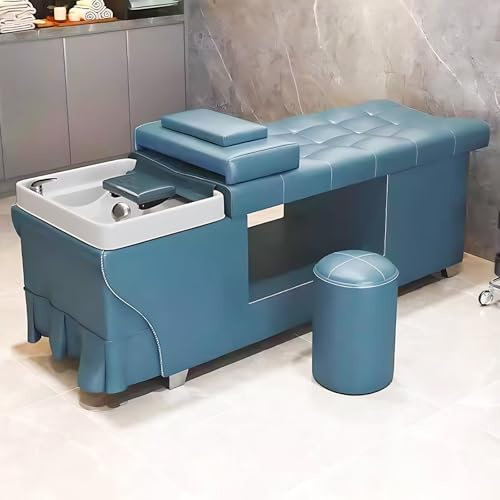 Head Spa Table de massage avec bac en acrylique et rangement