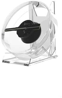 Ventilador holográfico 3D, Ventilador LED holográfico 3D: Modelo de Escritorio con reproducción Audio y Cubierta Transparente for anuncios llamativos para Tiendas/Bares
