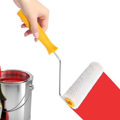 Stachelwalze für selbstnivellierende Ausgleichsmasse | Ergonomischer Bodenglättungsroller Mit Zoll Breite - Boden Nivellierungsroller Zum Entfernen Von Blasen | Für Estrich Zementfarbe Renovierung Unt
