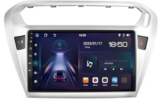 Auto-Multimedia-Player 2 Din für Peugeot 301 2013-2018 Carplay Bildschirm für Apple/Android Auto/Airplay/Mirror Link, Wireless Touchscreen GPS, 4 Kern 1G+32G