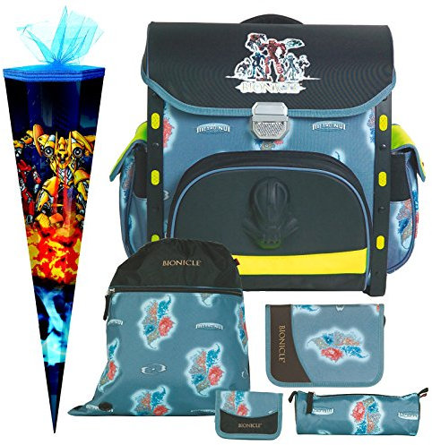Primus-Versand Bionicle Metru Nui Roboter Robot Schulranzen-Set 6teilig mit SCHULTÜTE