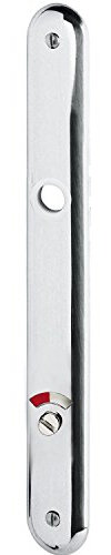 Langschild ELEGANT WG 500, WC90, für Notöffner, Alu poliert, 1 Stück | Beschläge Türen | Grundmann WG