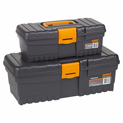 Large Plastic 12 & 16 Twin Pack Tool Box Chest