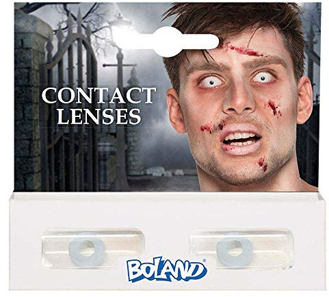 Boland - Farbige Motiv Kontaktlinsen, 2 Stück, ohne Sehstärke, Monatslinsen für 3 Monate, Karneval, Mottoparty, Halloween