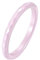 PAURO Damen Keramik 2MM Diamant Formschnitt Dünn Midi Knöchel Ehering Versprechen Rosa Größe 52 (16.6)
