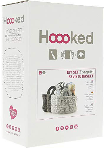 DIY Häkelset Zpagetti Korb Revisto Off-White