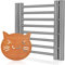 PROKITCHEN Topfuntersetzer aus Edelstahl, Topfgitter Untersetzer ausziehbarer, hitzebeständiger Topf-Untersetzer für Töpfe, Pfannen und Auflaufform- mit Katze Untersetzer - 30 x 20 cm(Ausziehbarer)