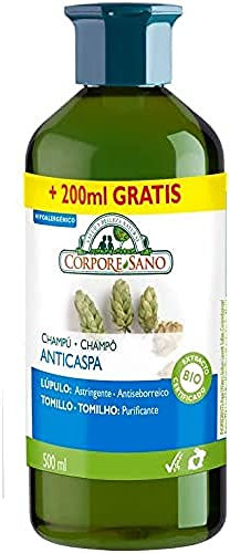 CORPORE CHAMPU ANTICASPA 500 ml 300+200, No aplicable
