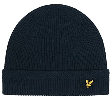Lyle & Scott Racked Rib Beanie wintermütze Herren für Damen und Herren ist EIN modisches und Funktionelles Accessoire aus einem Woll-Nylon-Mischgarn für kühleres Wetter.