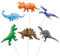 WERNNSAI Dinosaurier Party Cupcake Toppers - 36 Stücke Dino Geburtstagsparty Kuchen Deko Kinder Jungen Dinosaurier Tortendeko Cupcake Toppers Picks Dino Party Dekorationen Kuchen Dekoration Zubehör