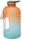 SYXL Botella de Agua Motivacional de Gran Capacidad 64oz con Marcador de Tiempo y Paja, Jarra de Agua para Gimnasio y Deportes al Aire Libre (Color : Gradient Orange)