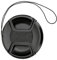1pcs Universal Center Pinch Snap-on Front Lens Cap 40.5mm 46mm 49mm 52mm 58mm 62mm 67mm 72mm 77mm 82mm For Canon Nikon Sony Pentax Olympus Fuji Camera with String (46mm)
