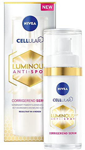 NIVEA - Sérum visage correcteur anti-taches Luminous 630, 30 ml | Sérum visage au thiamidol et acide hyaluronique, soin hydratant pour le visage contre l’hyperpigmentation