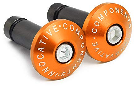 CXEPI Terminales manillar universal – para manillares de Ø22 mm (7/8) (exterior) – Contrapesos para moto MTB Bicicleta, Naranja