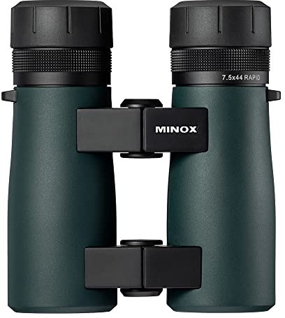 Minox Fernglas Rapid 7.5x44 - Fernglas für Jäger mit Einzel-Okulareinstellung - Wasserdichtes Jagdfernglas mit Stickstoff-Füllung