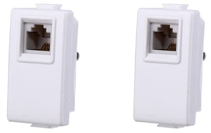 2 pcs Presa Telefonica RJ11, Compatibile Con Bticino Matix