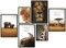CreativeRobin » Afrika « Premium Poster-Set als Wohnzimmer Deko | 4x A3 + 2x A4 Wandbilder Collage
