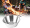 Casseroles Camping en Acier Inoxydable, Batterie de cuisine de camping avec Poignée Pliable Vaisselle Bol d'extérieur pour ustensiles de Cuisine pour Camping en Plein Air