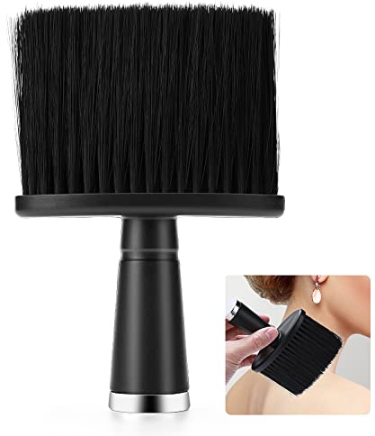 Cepillo de barbero para el cuello, cepillo de corte de pelo, cepillo de corte de pelo, plumero de cuello de peluquería, cepillo de limpieza de cabello, suministros de peluquería para cepillar el