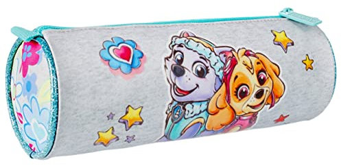 Paw Patrol Skye Everest Graues Röhrenfedermäppchen für Mädchen 21x7x7cm
