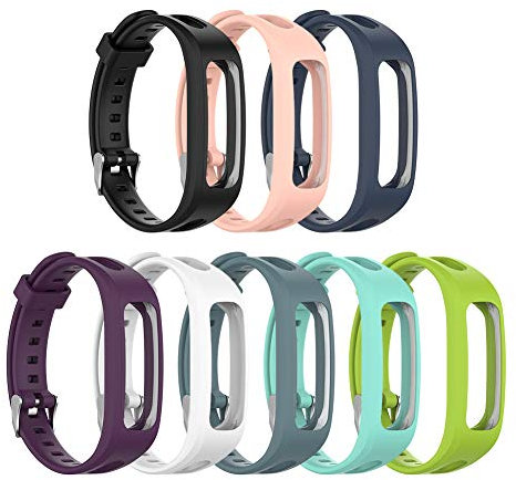 Bracelet de Montre en Silicone en Silicone pour Huawei Honor Band 4 Version en Cours D'exécution pour Huawei Band 3E Band 4E pour Le Remplacement du Bracelet de Montre Intelligente (Blanc)