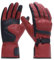 Harssidanzar Herren Motorrad Handschuhe,Winter echtes Leder Vollfinger Touchscreen Thermisch gefüttert mit Wasserdichten Thinsulate Motorrad Motorrad Reithandschuhen KM048,OxbloodSchwarz,Größe S