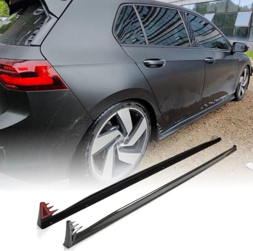 NURCIX Auto-Seitenschweller,kompatibel mit VW Golf 8 GTI 2021-2022 Hatchback 4-Door,Schürze-Seitentrittbrett