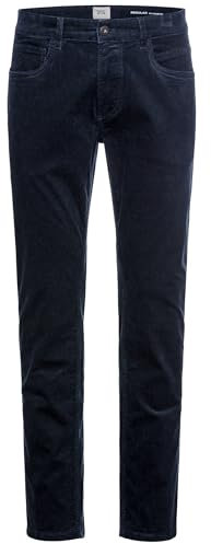 camel active Herren Regular Fit 5-Pocket Cordhose Nachtblau, menswear-32/34