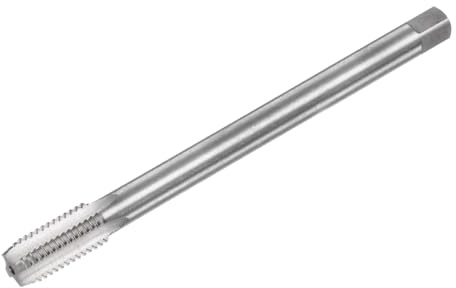 QUARKZMAN Taraud Métrique à droite, M14x2 H2 160mm Taraud et Filière en HSS6542 à 4 Cannelures Droites Tarauds à Fileter pour le Taraudage et le Filetage d'Outils de Réparation Machine