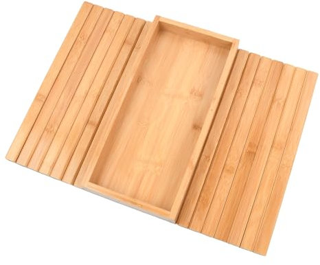 Pagezol Bamboo Sofa Arm Tray, Flexible Wooden Armrest Tray, Eco-Friendly, Anti-Slip, Foldable Couch Armrest for Drinks, Snacks, Remote Control, Perfect for Home, Office, and Small Spaces