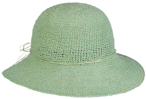 Lipodo Fine Crochet Sonnenhut Damen Sommer Gartenhut hellgrün One Size