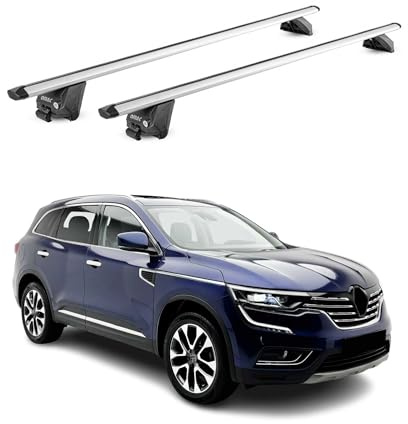 OMAC Dachträger für Seat Altea Freetrack XL 2007-2015 Aluminium Silber | TÜV geprüft, bis 100 kg Traglast, T-Nut-Befestigung, für integrierte Dachreling geeignet, Querträger, Grundträger
