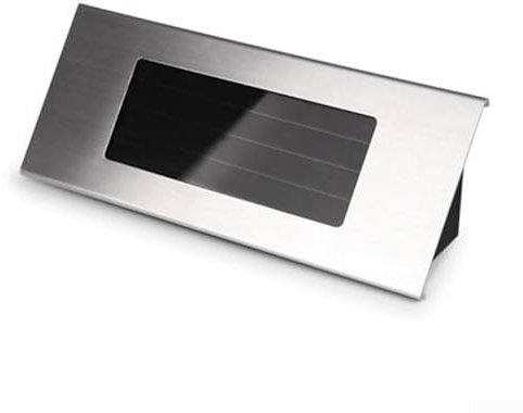 Hasaller House Number Solar Powered Door Plate Number Light for STAINLESS Steel LED Doorplate Lamp Wall Address Sign Lighting for Gate Fence Wall Yard for STREET Park