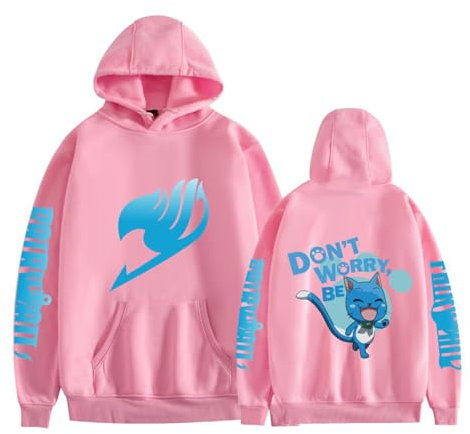 Fairy Tail Unisex Hoodie Pullover Sweatshirt Mit Kapuze Top Mit Taschen Casual Hoodie FüR MäNner Frauen Teenager