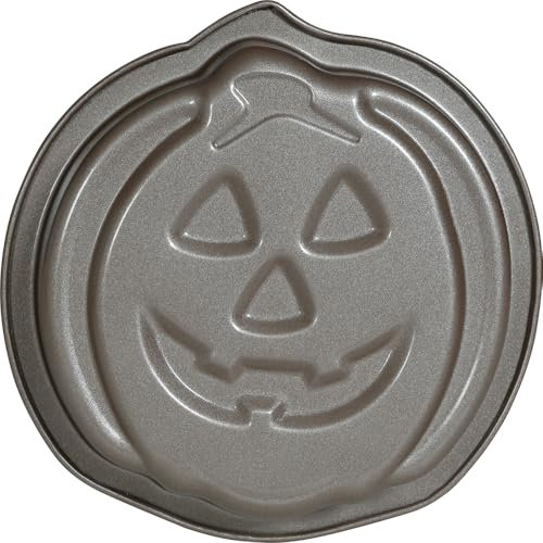FIESTAS GUIRCA | Stampo in Metallo per Torte Zucca (14 cm) - Decorazione per Tavola per Halloween e Feste di Fantasmi - Ideale per Celebrazioni ed Eventi - Grigio