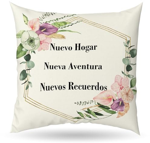 Regalos Originales para Nueva Casa,Regalos para Casa Nueva,Regalos para Casa,Regalo Casa Nueva,Regalo De Inauguración,Ideas De Regalo para Inauguración De La Casa,Regalos Hogar,Funda Cojin New Home