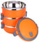 Jwthee Lonchera apilable de acero inoxidable, contenedor redondo de 3 niveles para alimentos para adultos, lonchera de acero inoxidable, caja de almuerzo para el trabajo